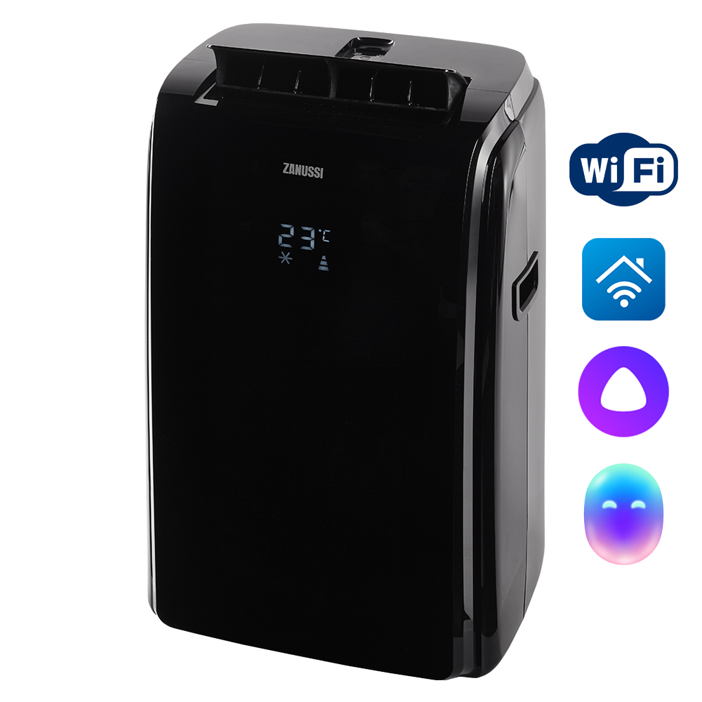 Мобильный кондиционер Zanussi ZACM-09 MS-H/N1 Wi-Fi Black