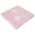 Одеяло байковое Ермошка Сердечки Фламинго 57-8 ЕТЖ Премиум