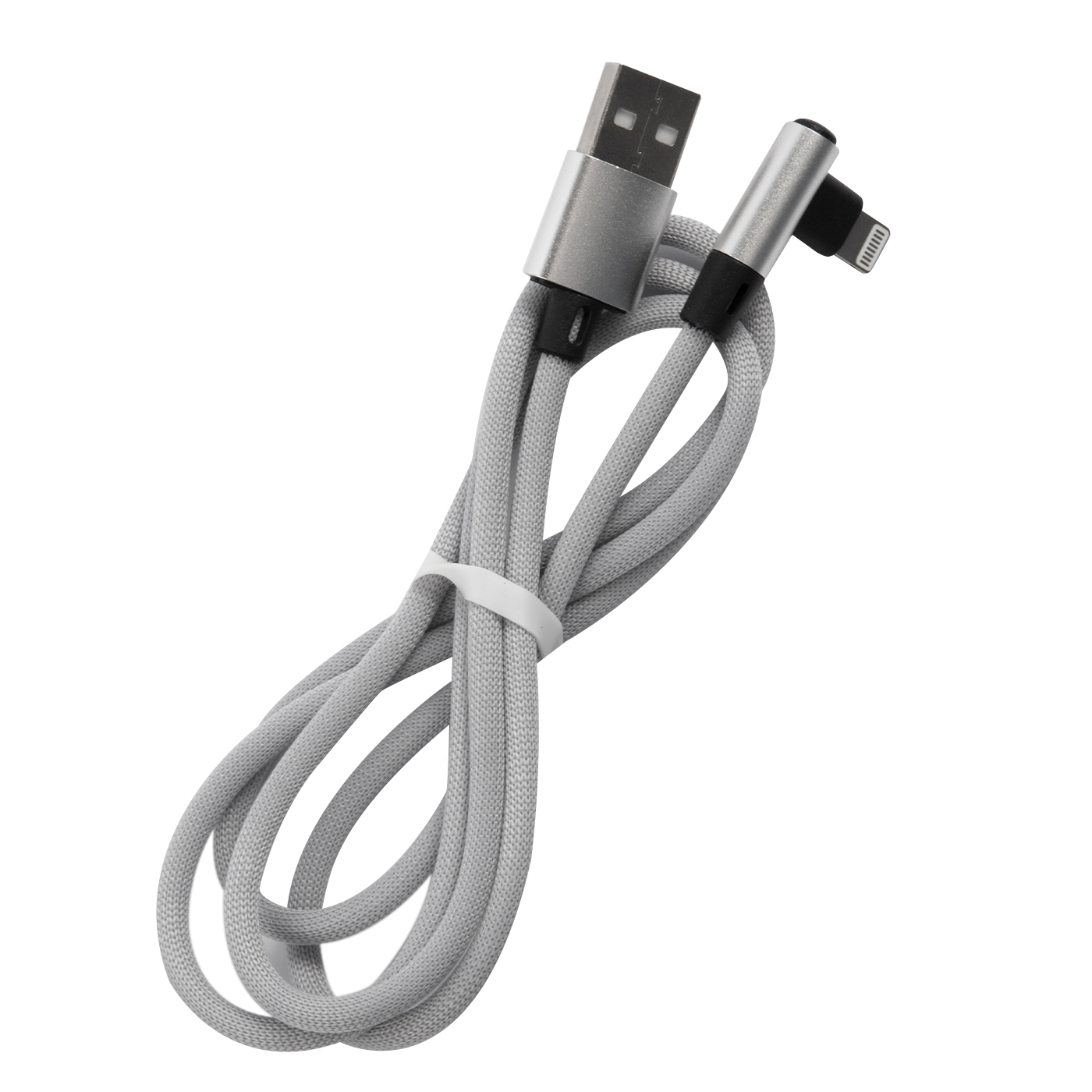 Дата-кабель RedLine USB - 8 – pin для Apple L-образный серый - фото 1