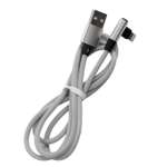 Дата-кабель RedLine USB - 8 – pin для Apple L-образный серый