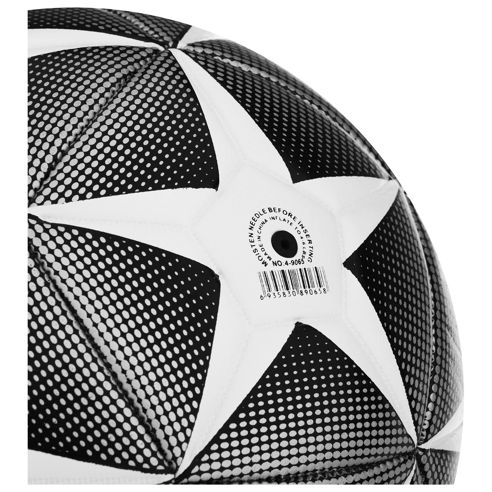 Мяч MINSA футбольный PU. машинная сшивка. 32 панели. размер 4. 380 г - фото 4