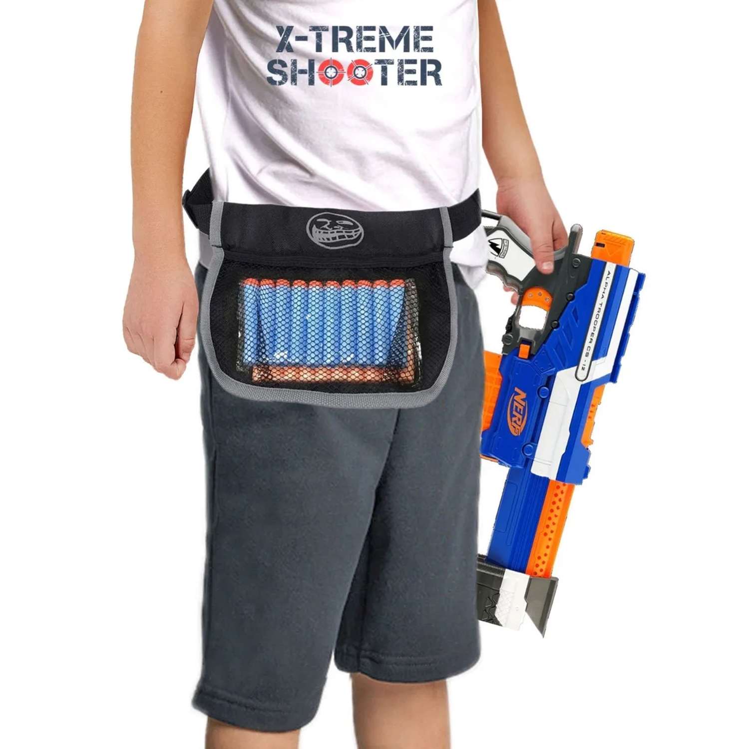 Сумка-патронташ X-Treme Shooter для патронов пуль стрел шариков для игр с бластером Нерф пистолетом Nerf - фото 2