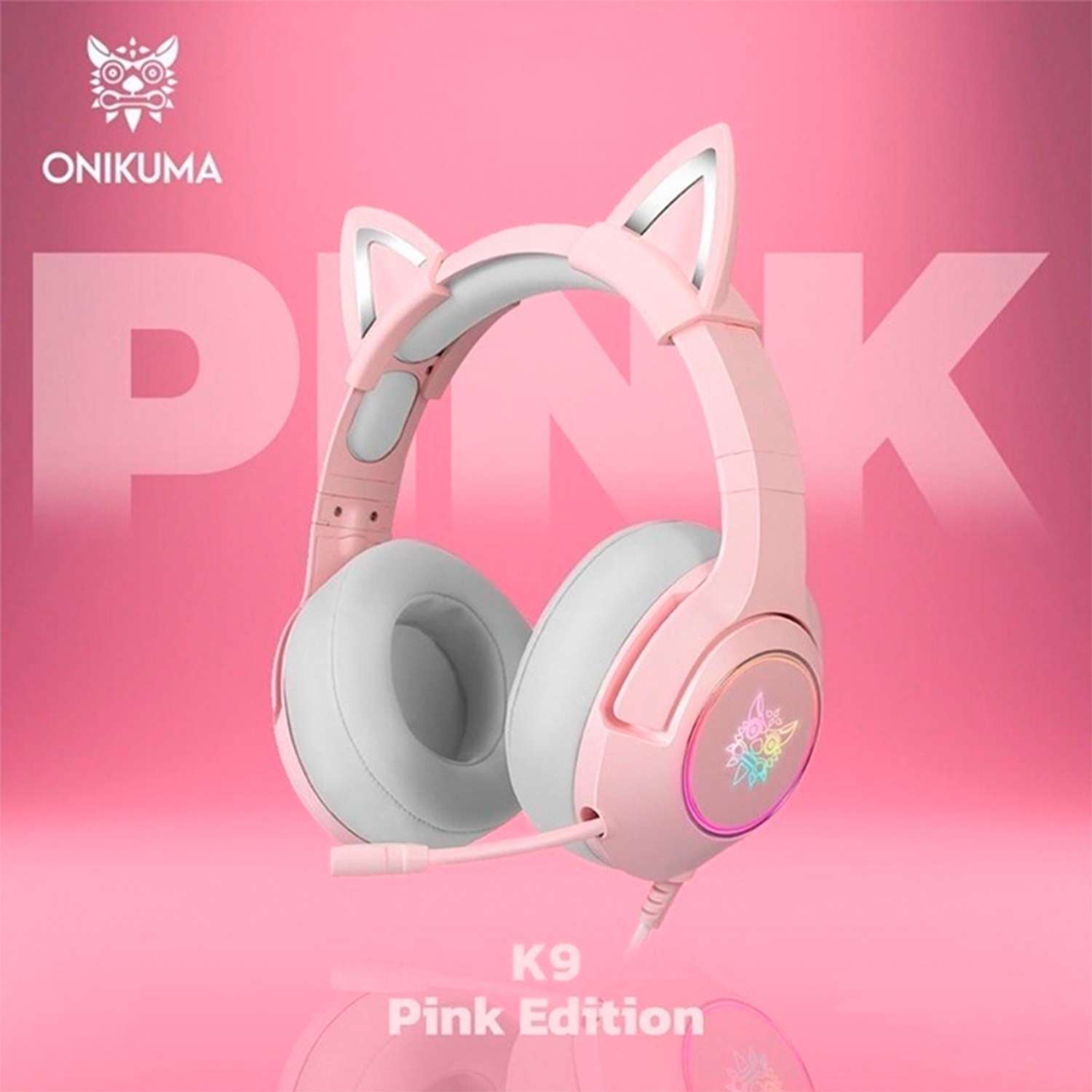 Игровые наушники Onikuma Pink Cat-7.1 - фото 1