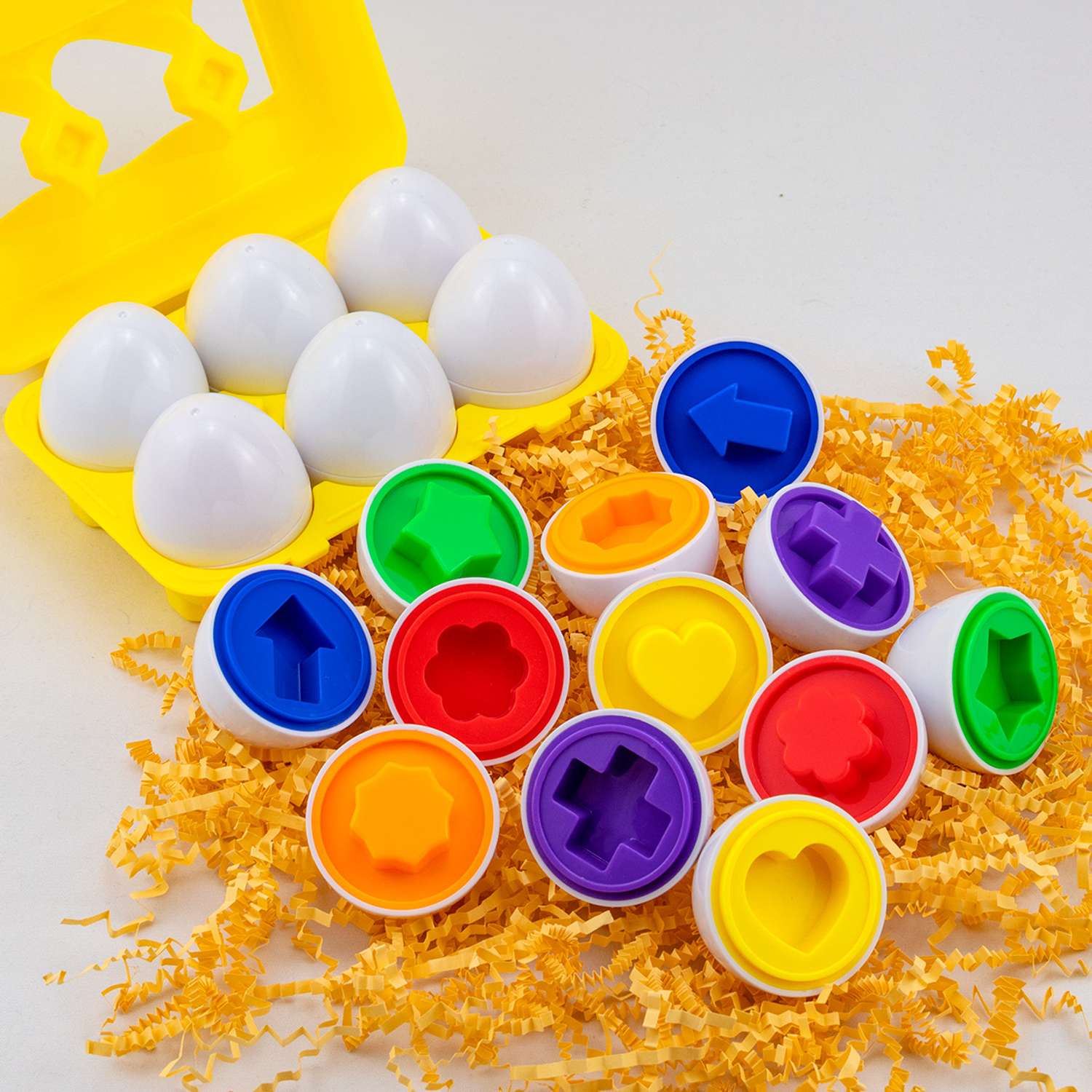 Развивающая игрушка Сортер Quanle toys Найди Яйцо Половинка к половинке - фото 1