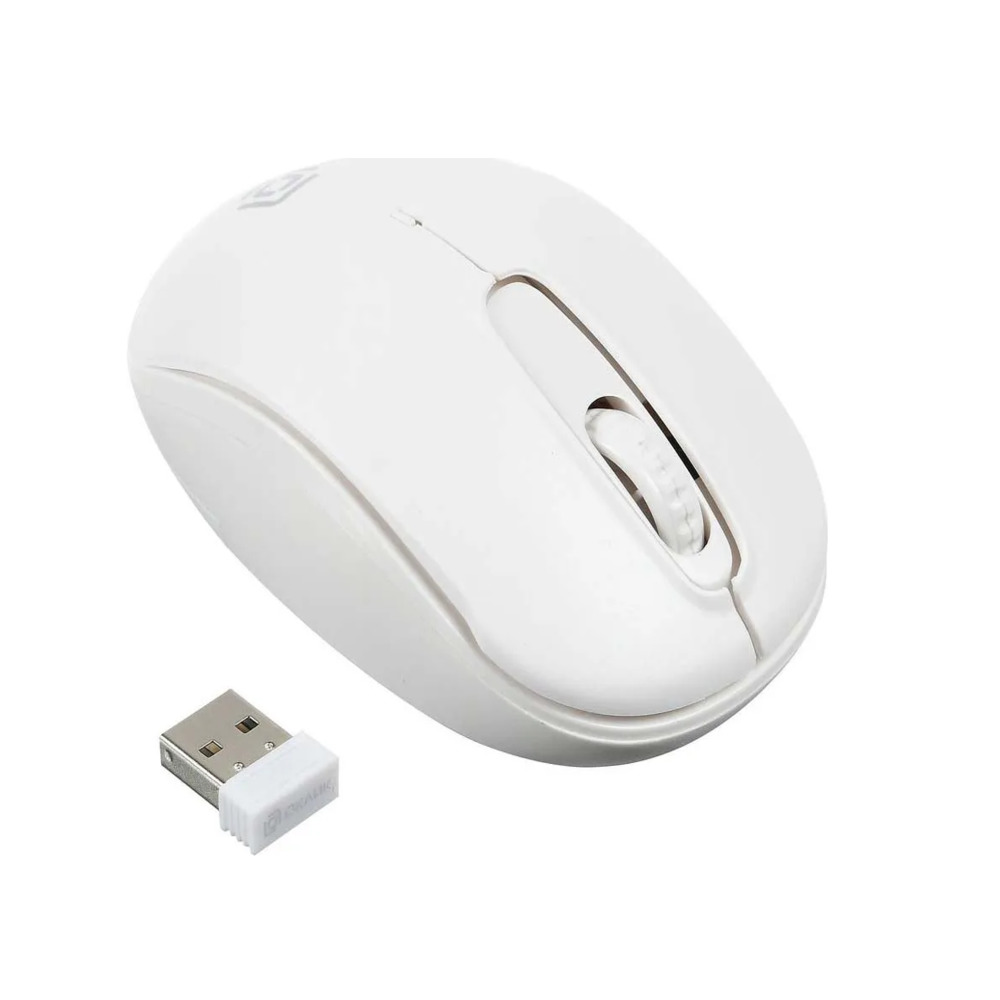 Мышь OKLICK 505MW белый оптическая (1000dpi) беспроводная USB (3but) - фото 1