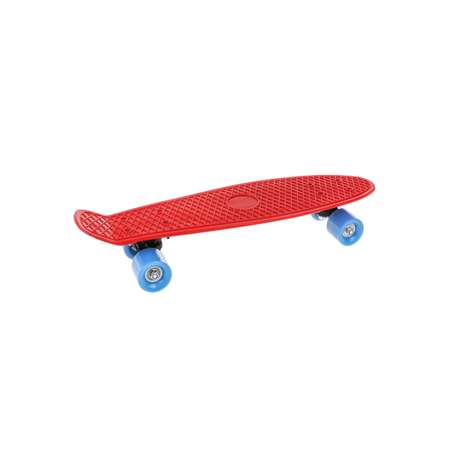 Скейтборд Наша Игрушка пенниборд пластмассовый 55x15 см PVC колеса с пластмассовым креплением. Красный