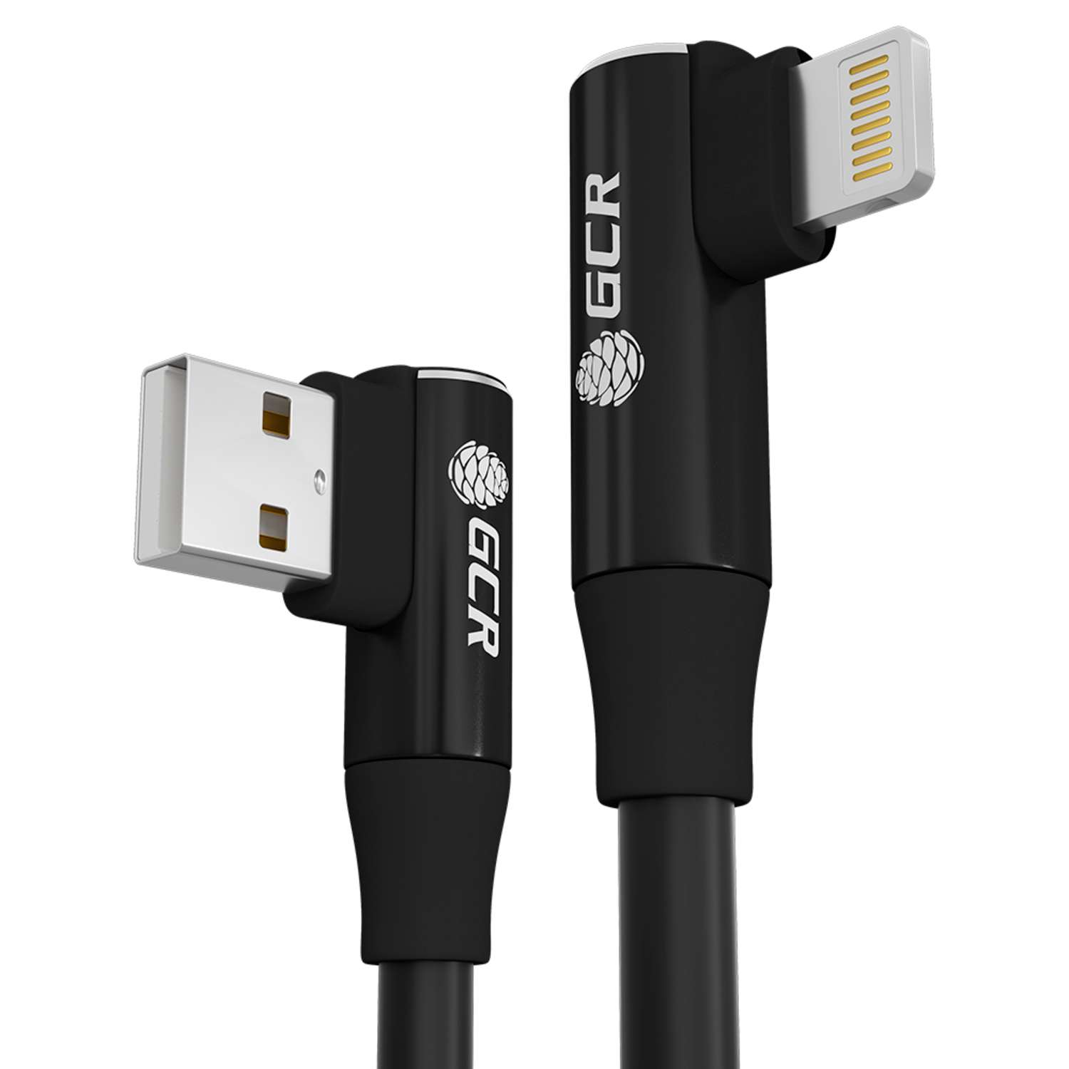 Кабель USB GCR 0.25m Lightning для iPhone угловой GCR-53446 - фото 2