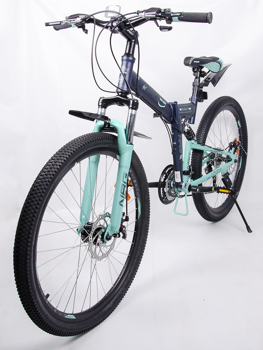 Велосипед NRG BIKES CAMEL 26 black-mint-gray - фото 12