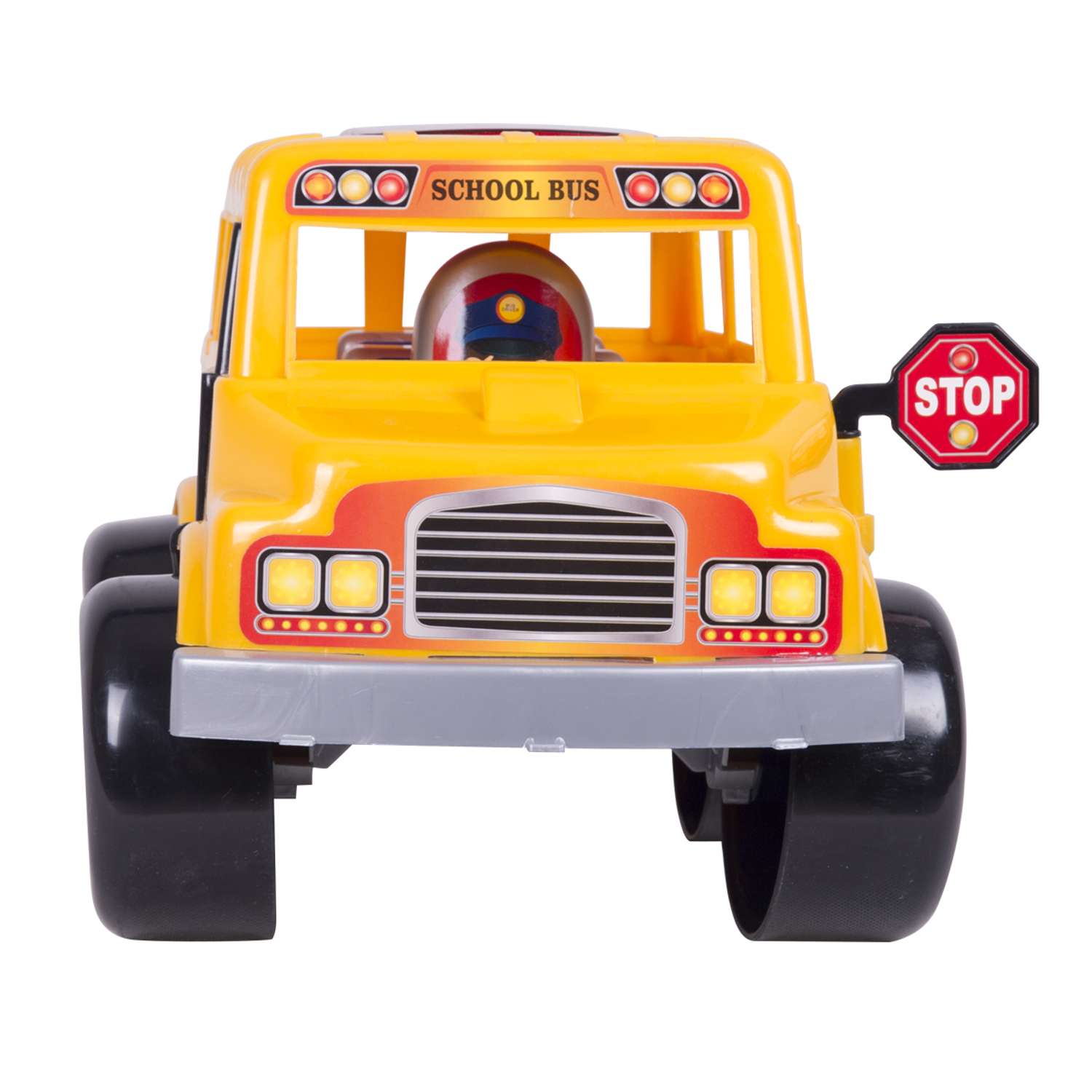 Автобус игрушечный Zarrin Toys школьный D1/желтый - фото 3