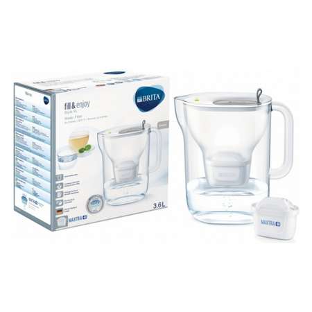 Фильтр-кувшин BRITA Style XL MX + 3.6л серый с 6 картриджами Макстра + Жесткость 1038899