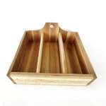 Подставка коробка Хозяюшка деревянная из бука для чайных пакетиков 25х22.5х11.5 см