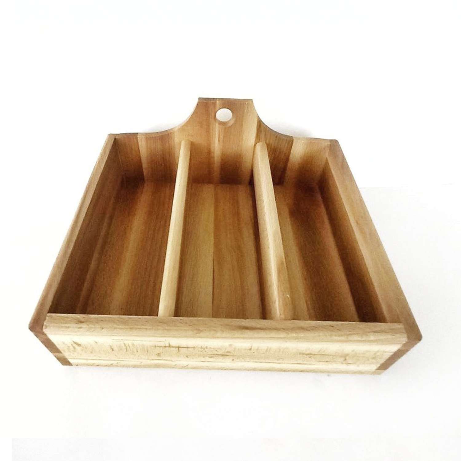 Подставка коробка Хозяюшка деревянная из бука для чайных пакетиков 25х22.5х11.5 см - фото 1
