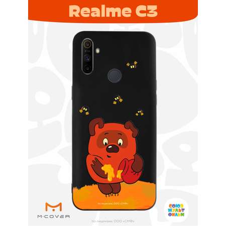 Силиконовый чехол Mcover для смартфона Realme C3 Союзмультфильм Медвежонок и мед