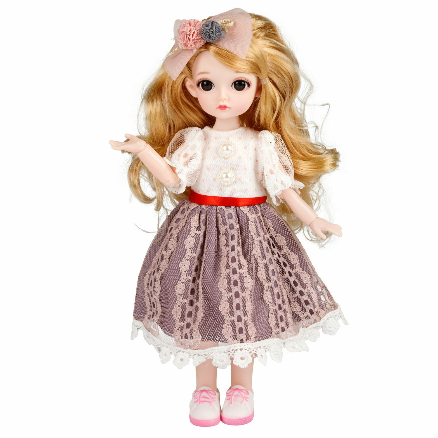 Кукла шарнирная 30 см 1TOY Alisa Kawaii блондинка с длинными волосами аниме Т24344 - фото 9