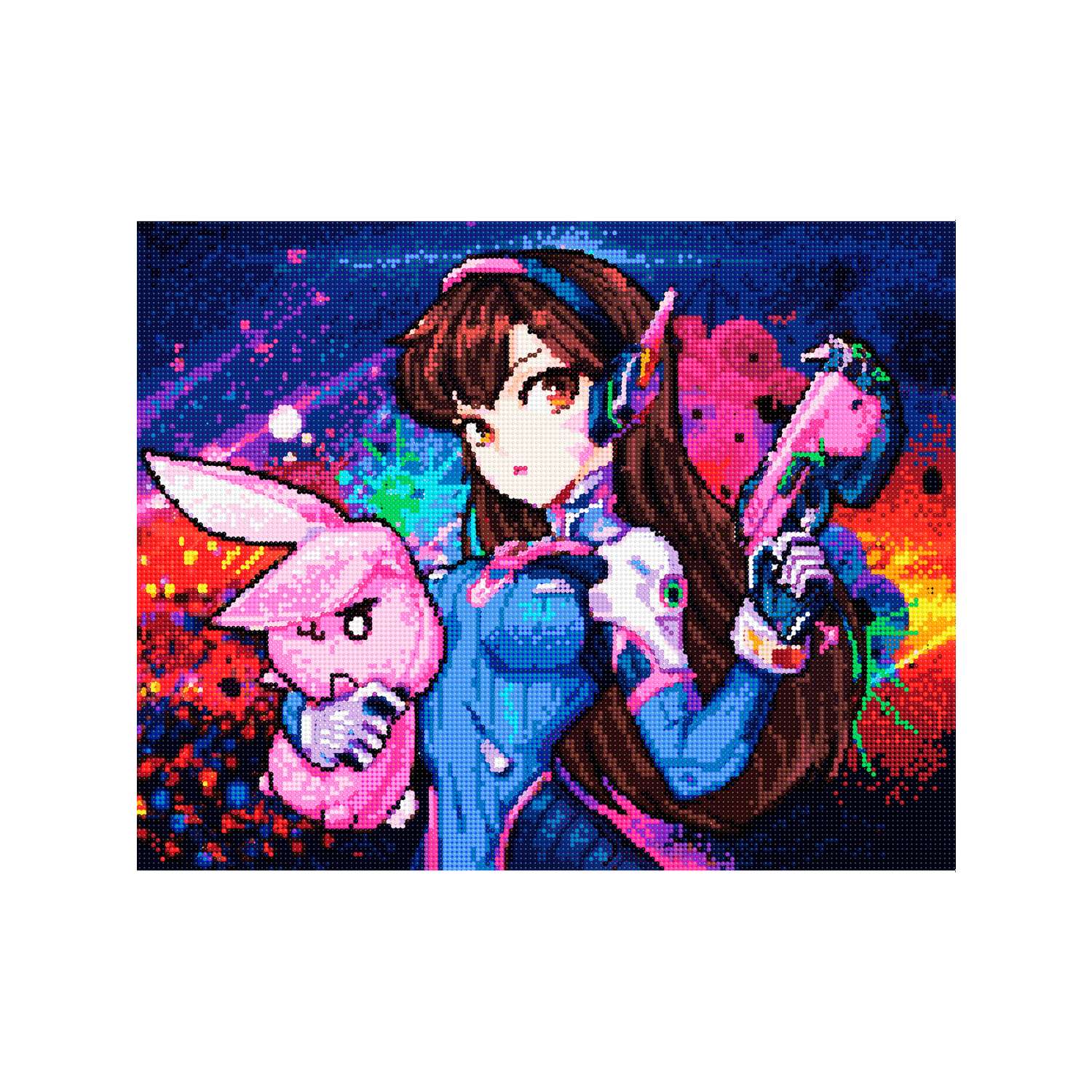 Алмазная мозаика Art sensation холст на подрамнике 40х50 см Overwatch D.Va - фото 2