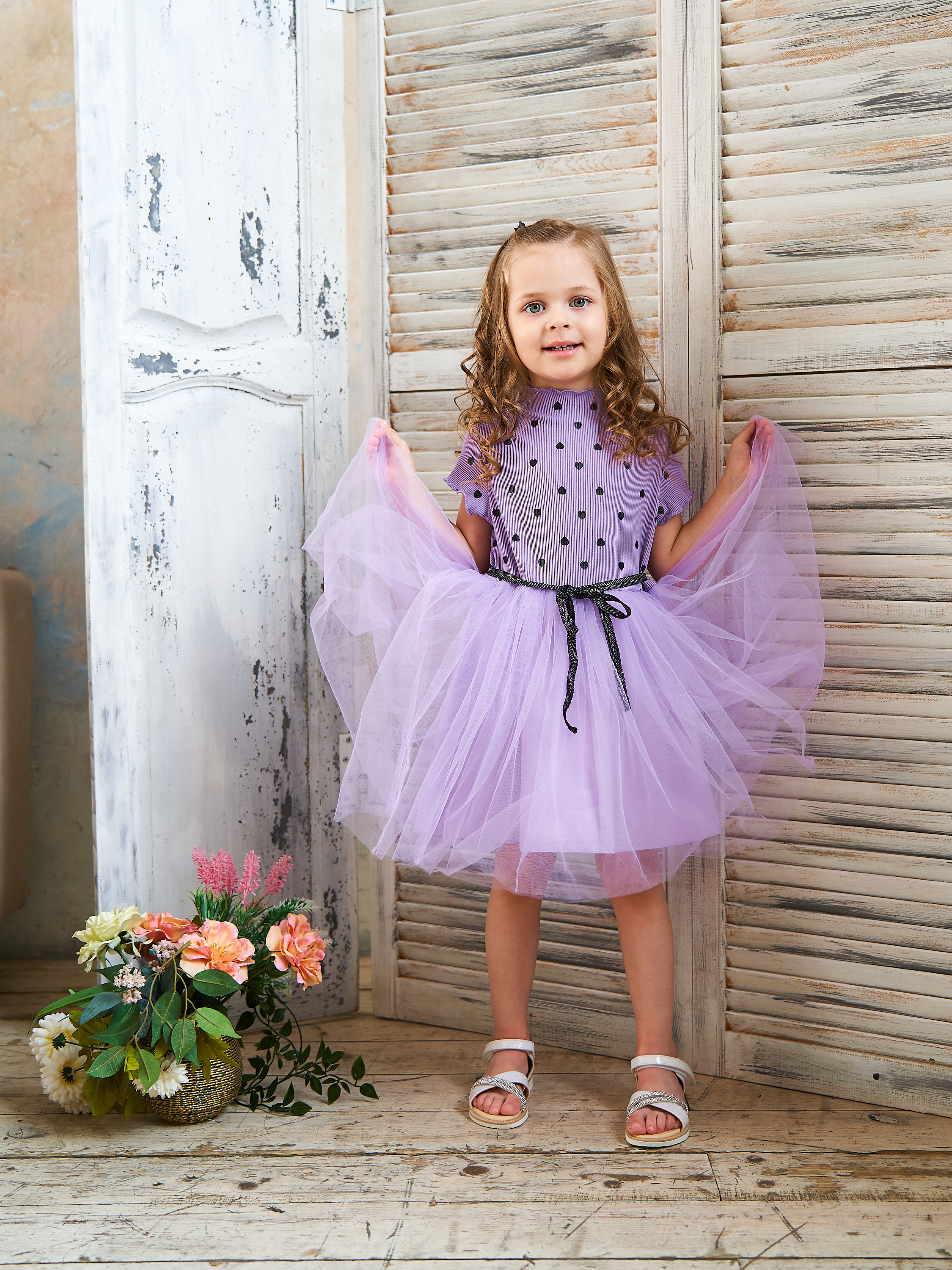 Платье Mil Art kids 1902201521DRESS-PURPLE - фото 3