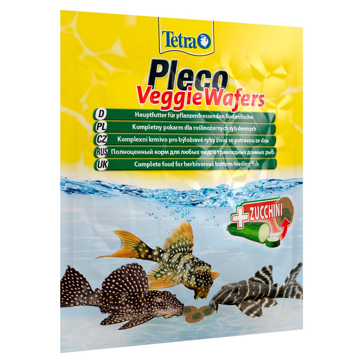 Корм для рыб Tetra Pleco Veggie Wafers донных корм-пластинки с добавлением цуккини 15г - фото 2