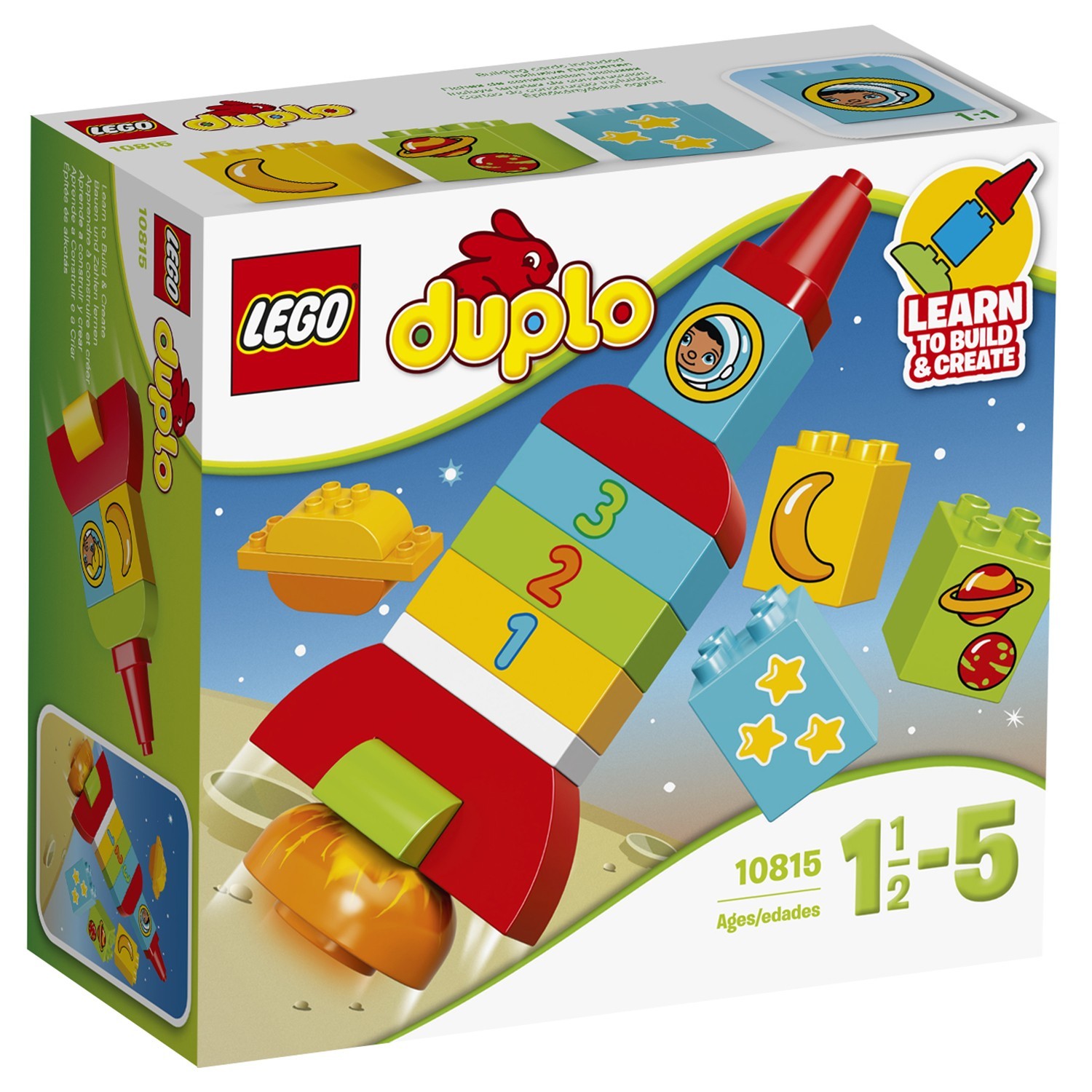 Конструктор LEGO DUPLO My First Моя первая ракета (10815) купить по цене  399 ₽ в интернет-магазине Детский мир