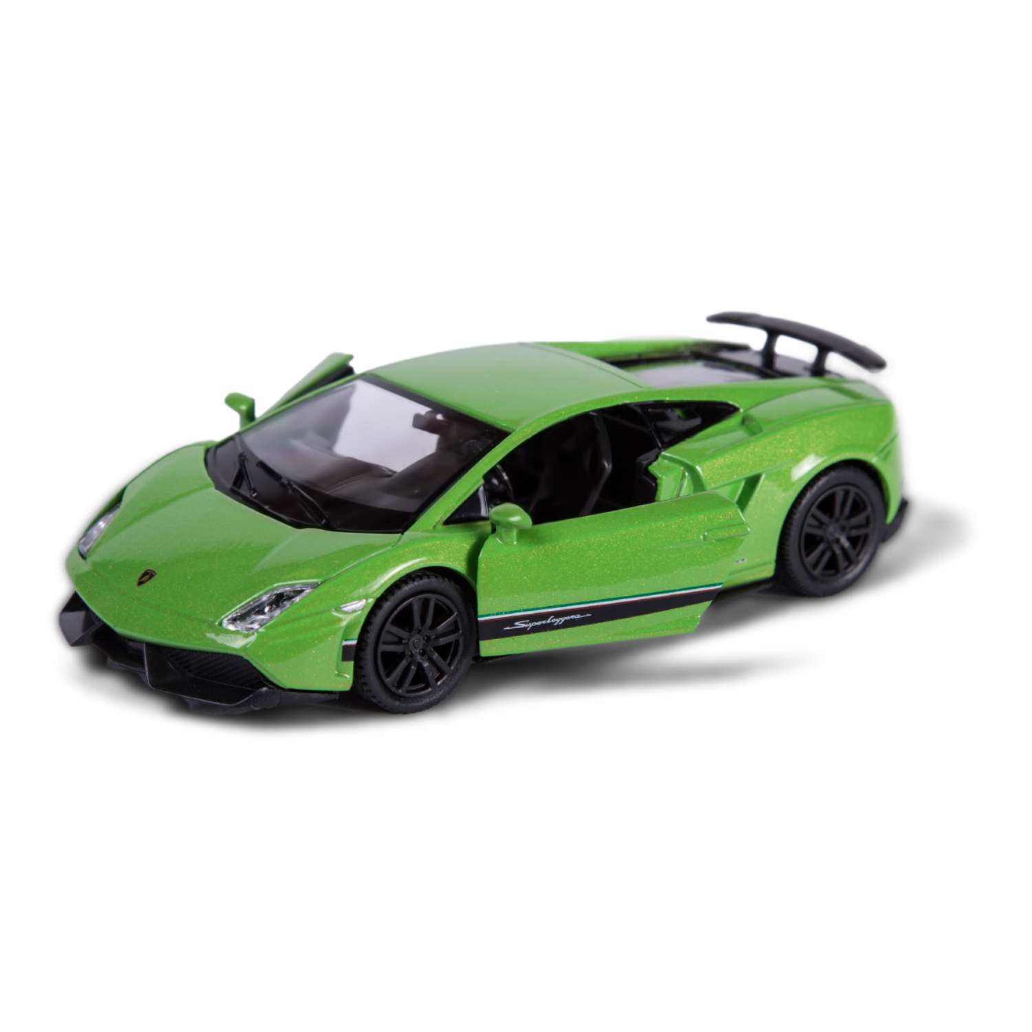 Машина Mobicaro 1:32 Lamborghini Gallardo Зеленая 544998 - фото 2