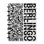Бизнес-тетрадь Berlingo Monochrome А5+ 80 листов клетка на кольцах 80г/м2 пластиковая обложка 700мкм линейка