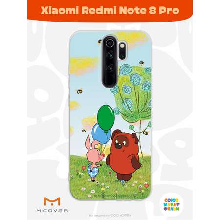 Силиконовый чехол Mcover для смартфона Xiaomi Redmi Note 8 Pro Союзмультфильм Лучшие друзья