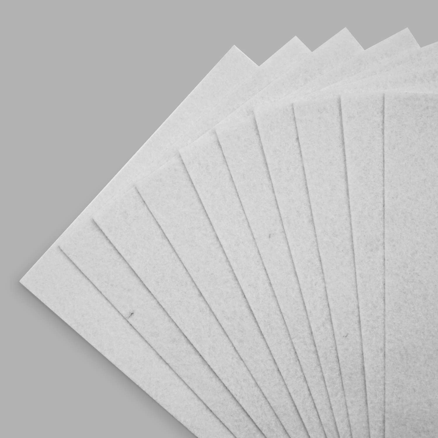 Фетр Astra Craft Листовой мягкий размер 20 на 30см в упаковке 10 шт цвет белый - фото 1