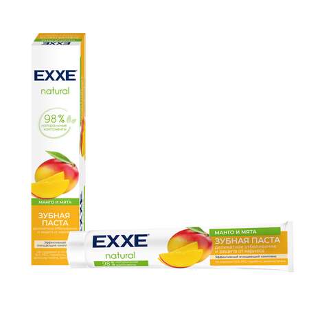 Зубная паста отбеливающая EXXE Natural Манго и мята 75 мл