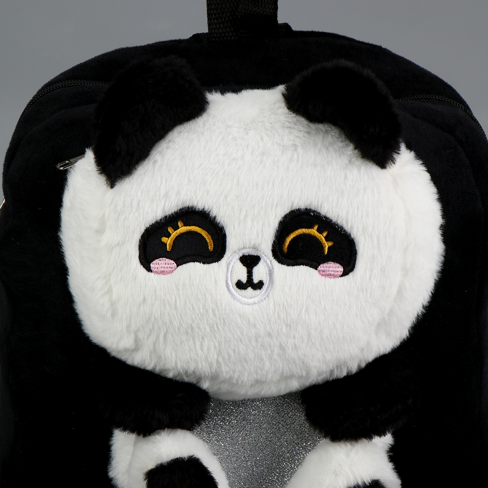 Рюкзак детский плюшевый Milo Toys «Панда« цвет черный - фото 4