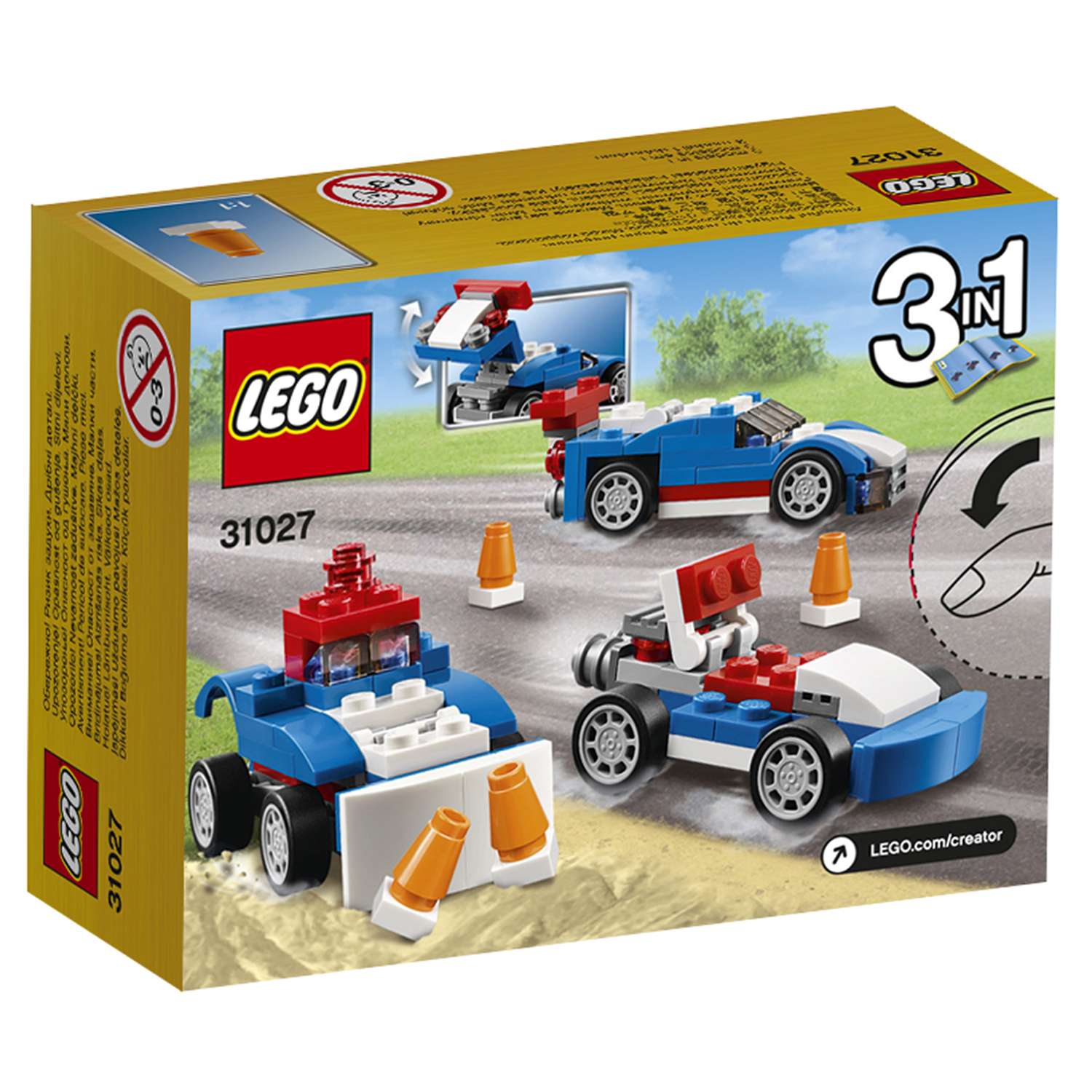 Конструктор LEGO Creator Синий гоночный автомобиль (31027) - фото 3