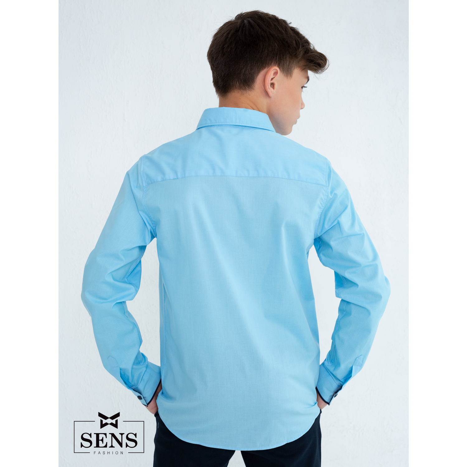 Рубашка Sens Fashion РМК/голубой - фото 5