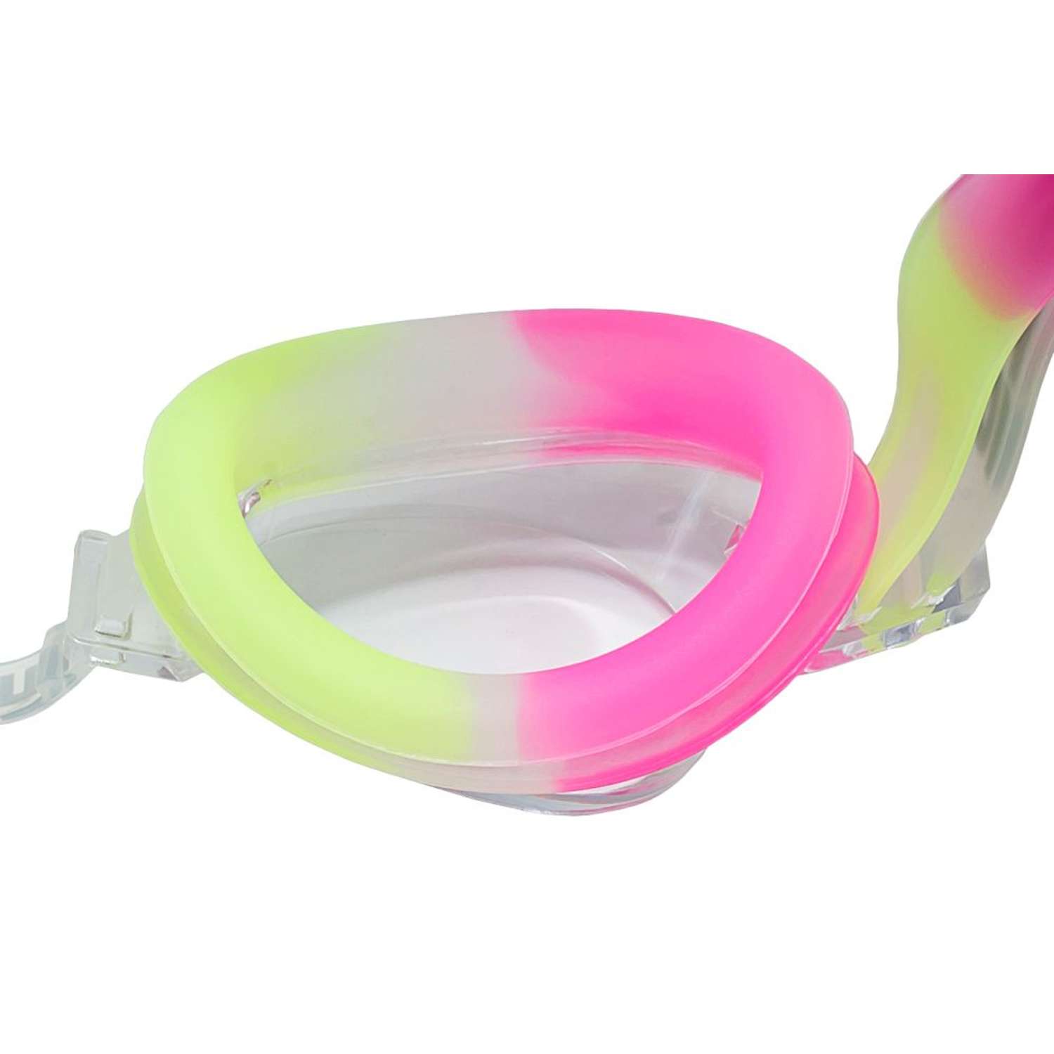 Очки для плавания детские Atemi S307 от 4 до 12 лет цвет желтый/розовый/белый - фото 2