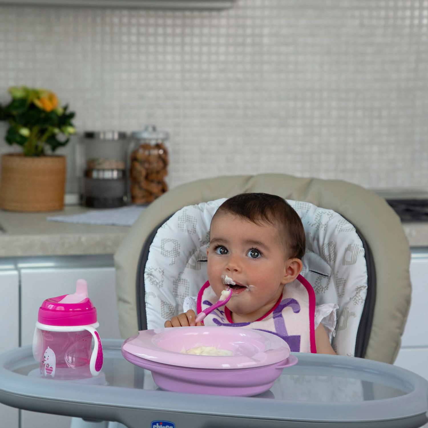 Набор детской посуды CHICCO для кормления от 6 месяцев розовый - фото 11
