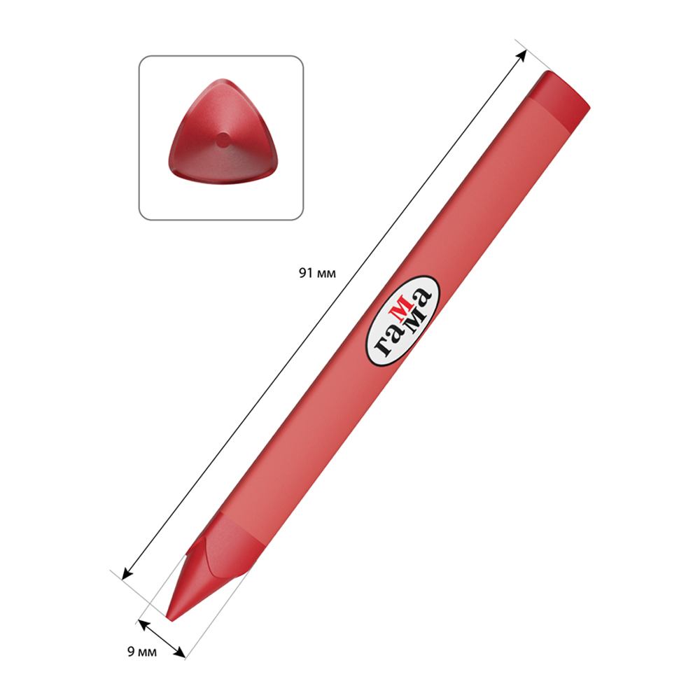 Мелки восковые Gamma_ Классические 12цв. трехгранные картон. упаковка европодвес - фото 4