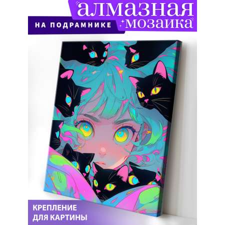 Алмазная мозаика Art on Canvas Фея кошек в ассортименте