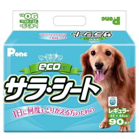 Пеленки для собак P.One Эко 3слойные с антибактериальным наполнением средние 90шт