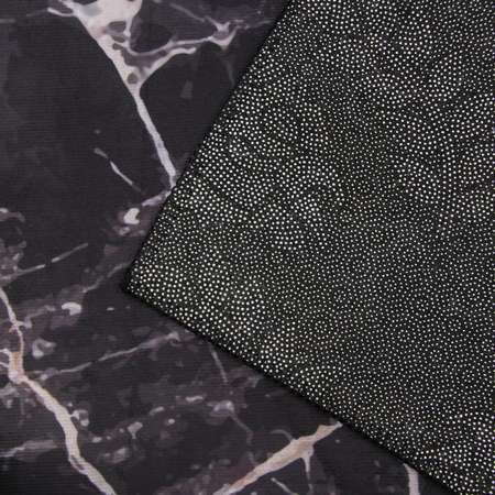 Коврик Доляна «Мрамор» 50×80 см цвет чёрный