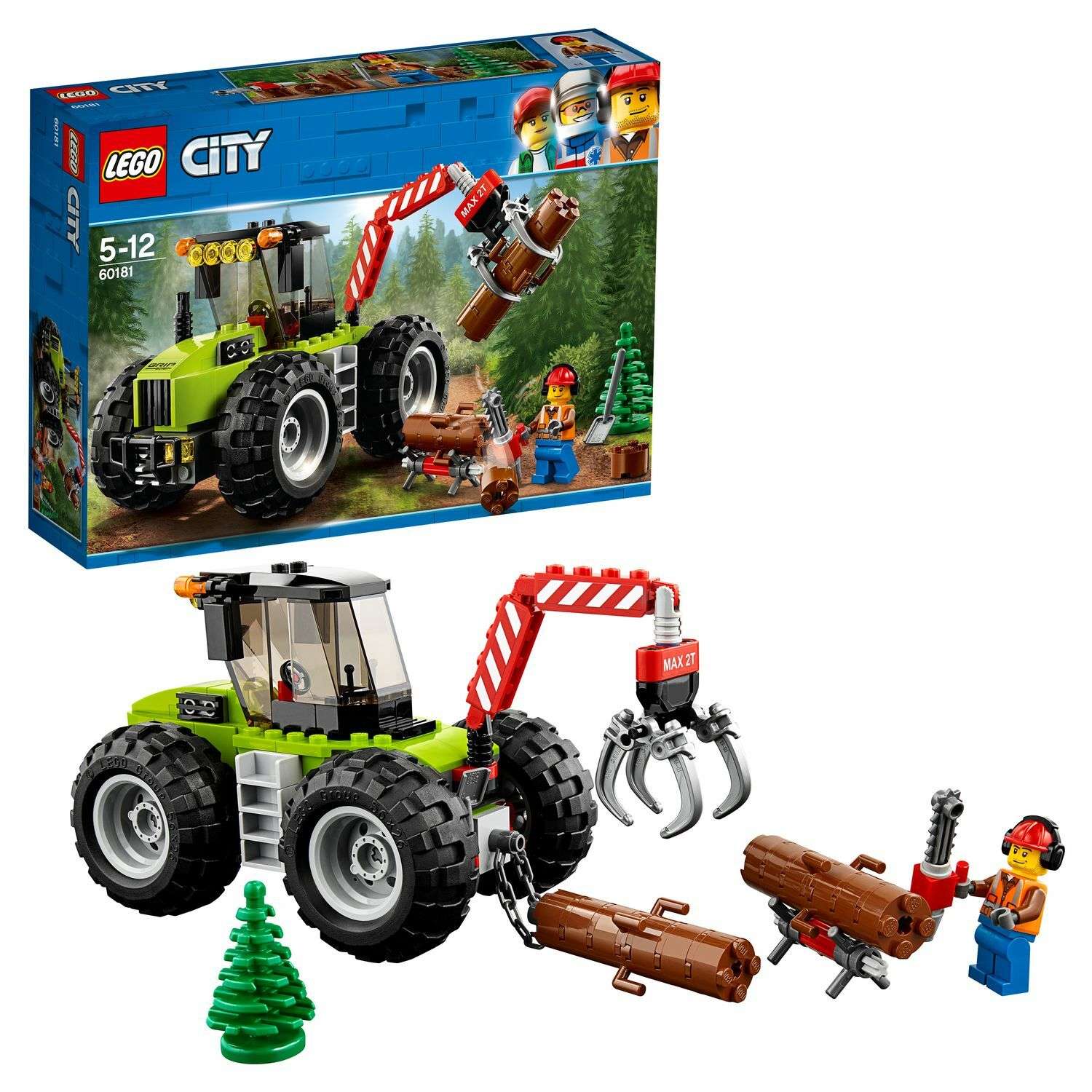 Конструктор LEGO Лесной трактор City Great Vehicles (60181) - фото 1
