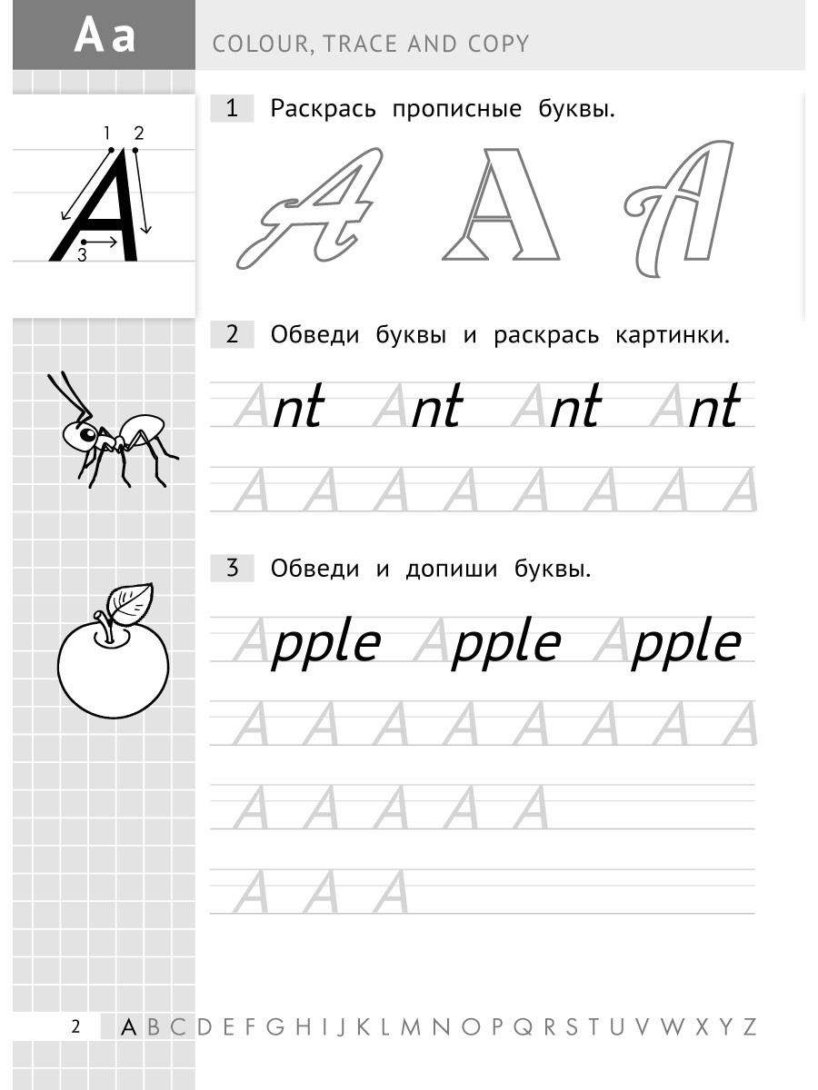 Учебное пособие Титул Комплект. Прописи буквы и звуки. Английский язык 2 книги - фото 4