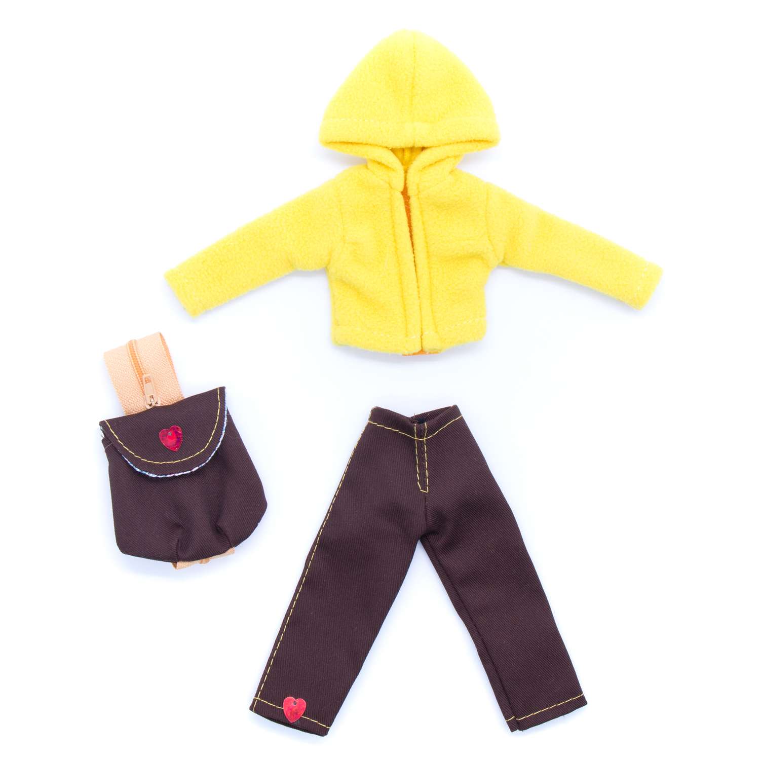 Набор одежды Модница для куклы 29 см 9999 желтый 9999желтый&amp;коричневый - фото 2