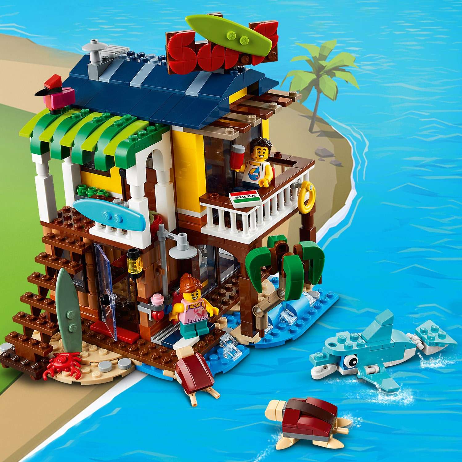 Конструктор LEGO Creator Пляжный домик серферов 31118 - фото 10