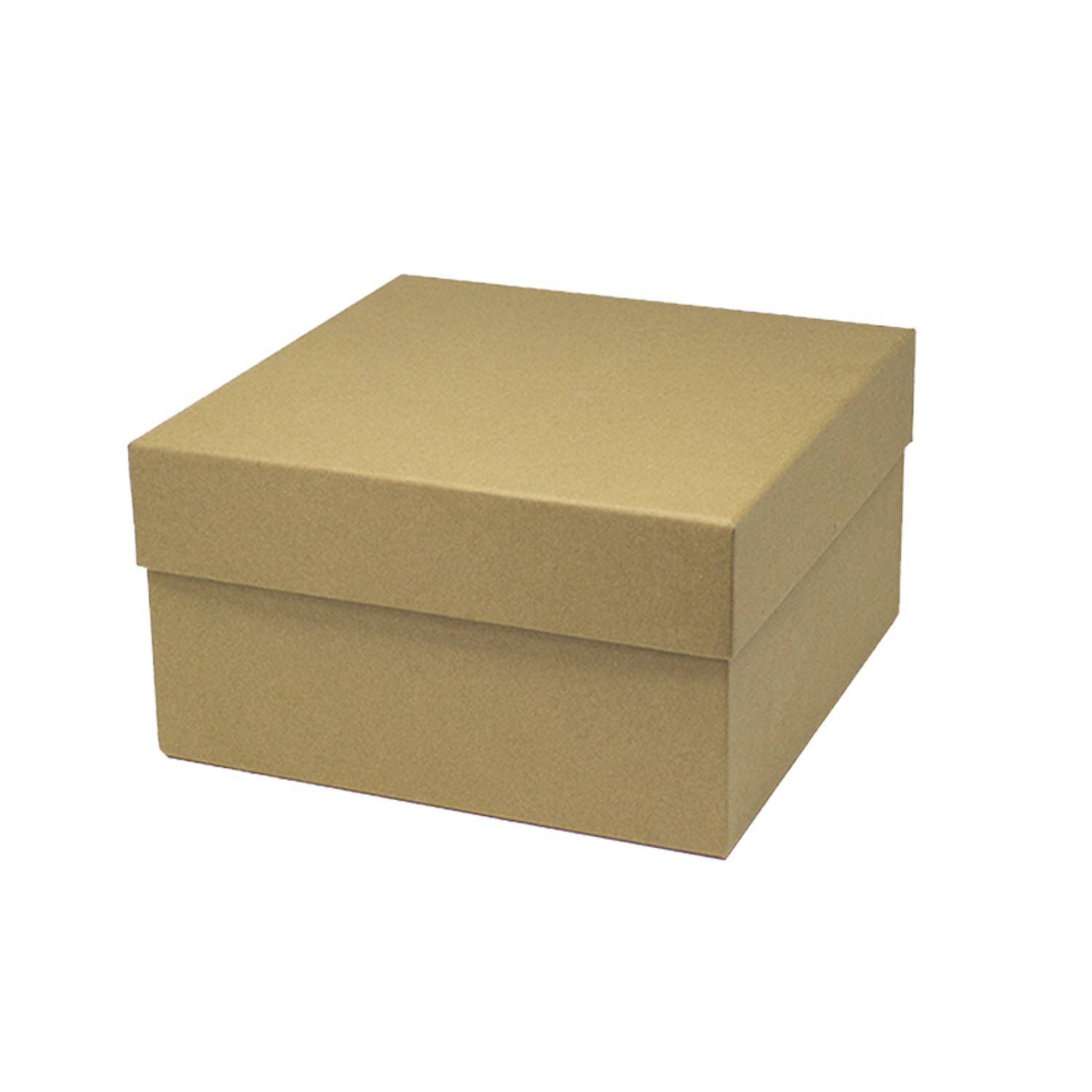 Коробка подарочная Cartonnage Крафт коричневая квадратная - фото 1