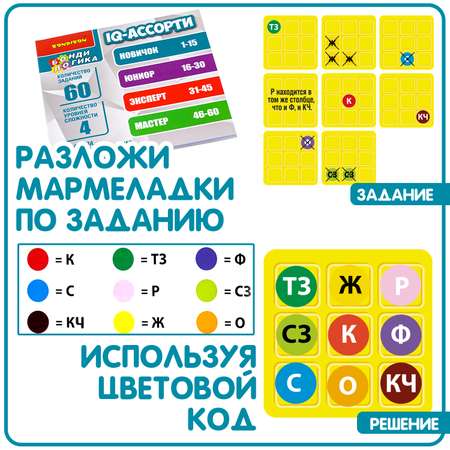 Настольная игра Bondibon логическая IQ-АССОРТИ