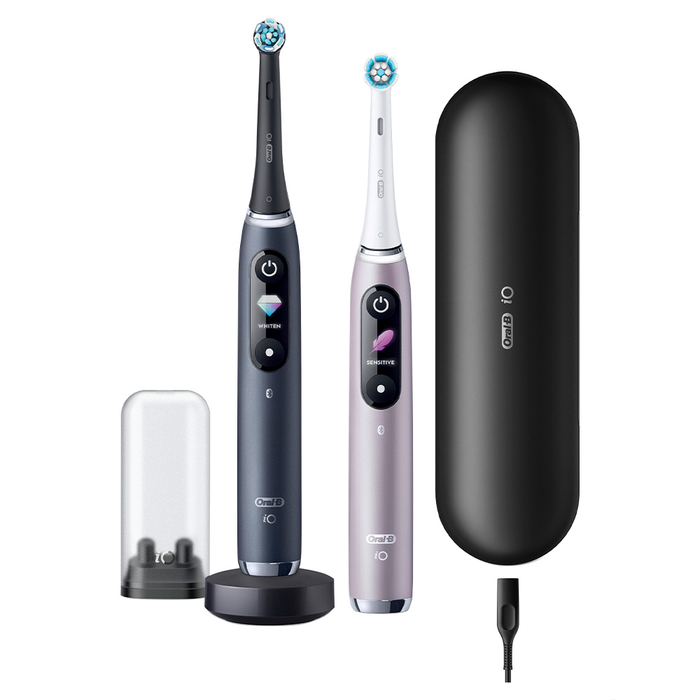 Электрическая зубная щетка ORAL-B iO 9 DUO Black Onyx Rose Quartz - фото 2