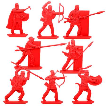 Набор солдатиков Воины и Битвы Персидские воины красный цвет