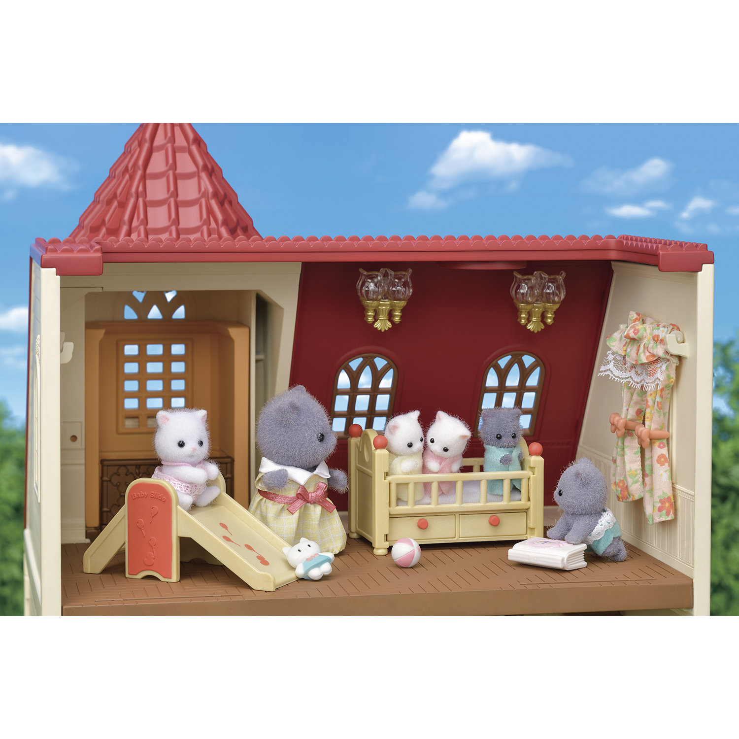 Набор Sylvanian Families Трехэтажный дом с флюгером 5400 - фото 12