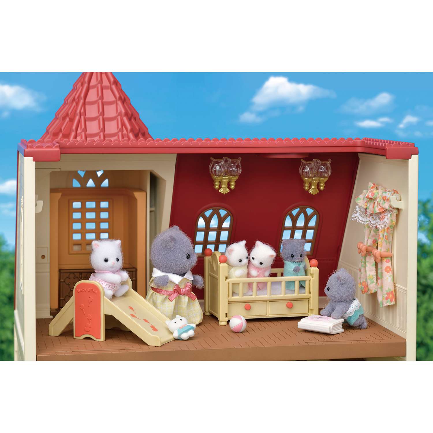 Набор Sylvanian Families Трехэтажный дом с флюгером 5400 - фото 12