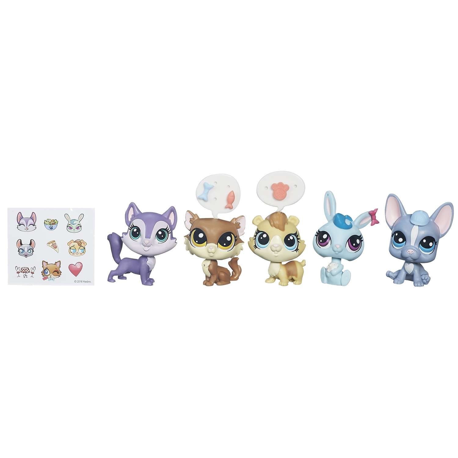Мини-набор Littlest Pet Shop с 5 зверюшками и аксессуарами B5005 - фото 1