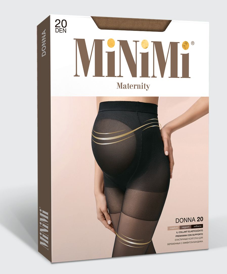 Колготки для беременных MiNiMi цвет бежевый Mini DONNA 20 Caramello купить  по цене 699 ₽ в интернет-магазине Детский мир