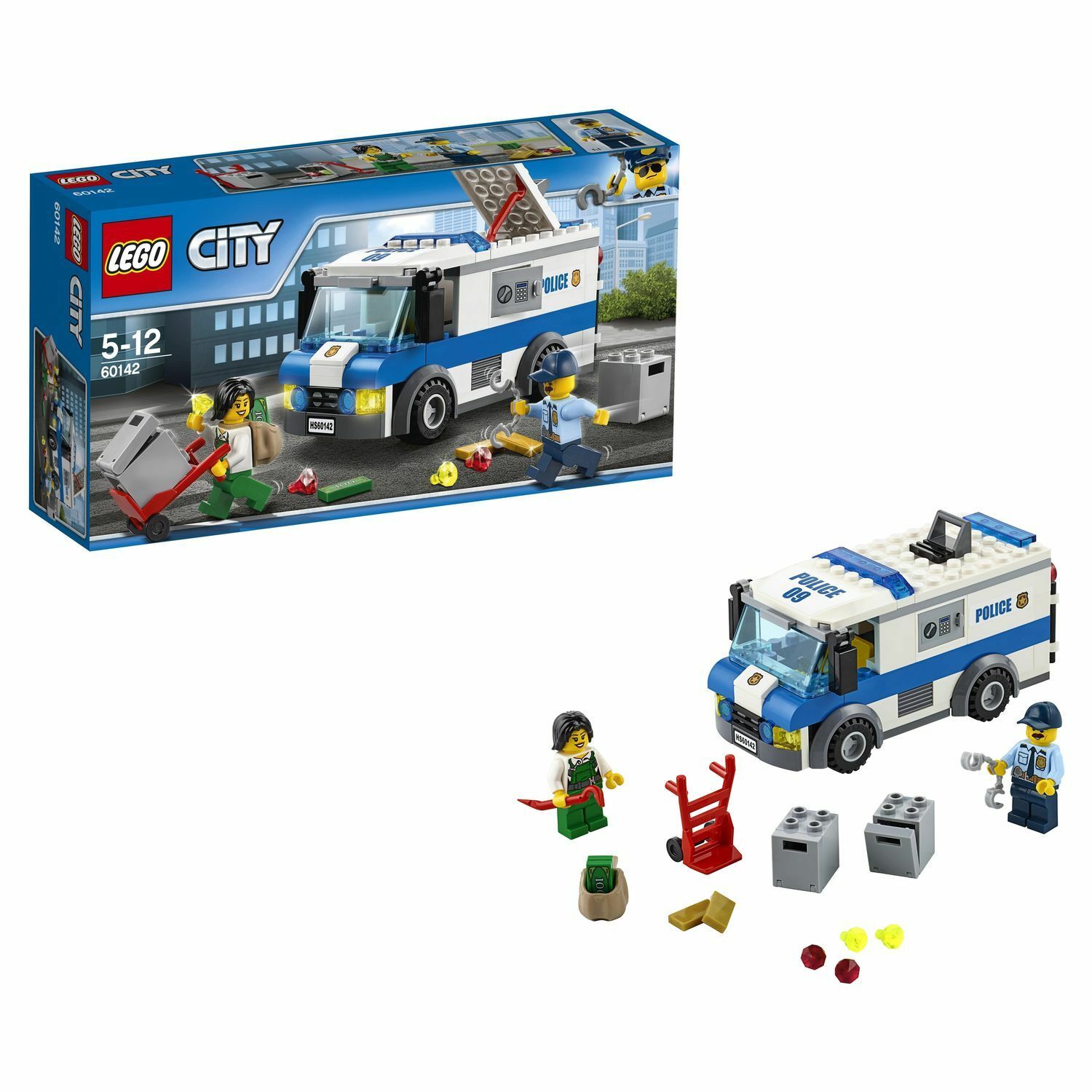 Конструктор LEGO City Police Инкассаторская машина (60142) купить по цене  999 ₽ в интернет-магазине Детский мир