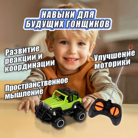 Машинка на пульте управления 1TOY Спортавто Джип со светом